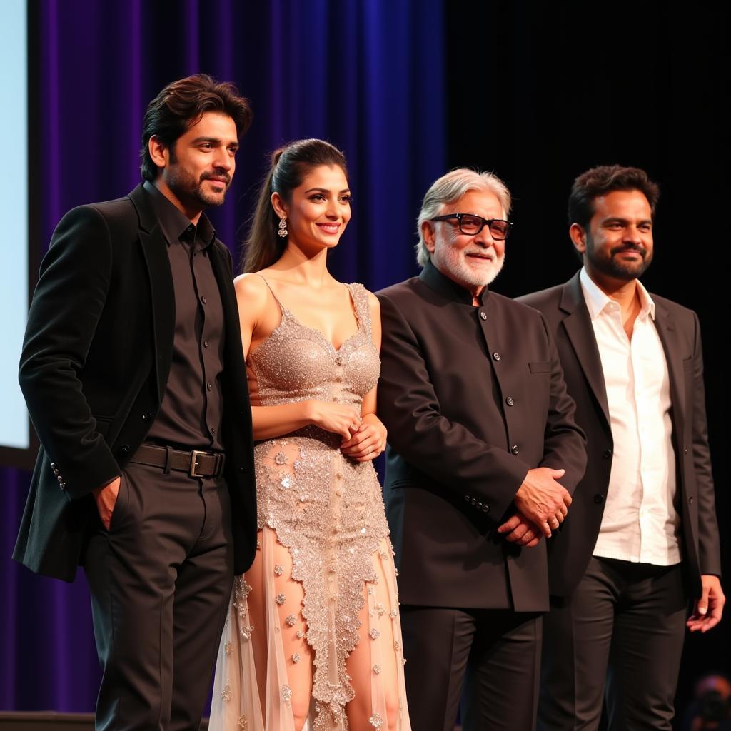 The cast of Kalki 2898 AD at a press conference