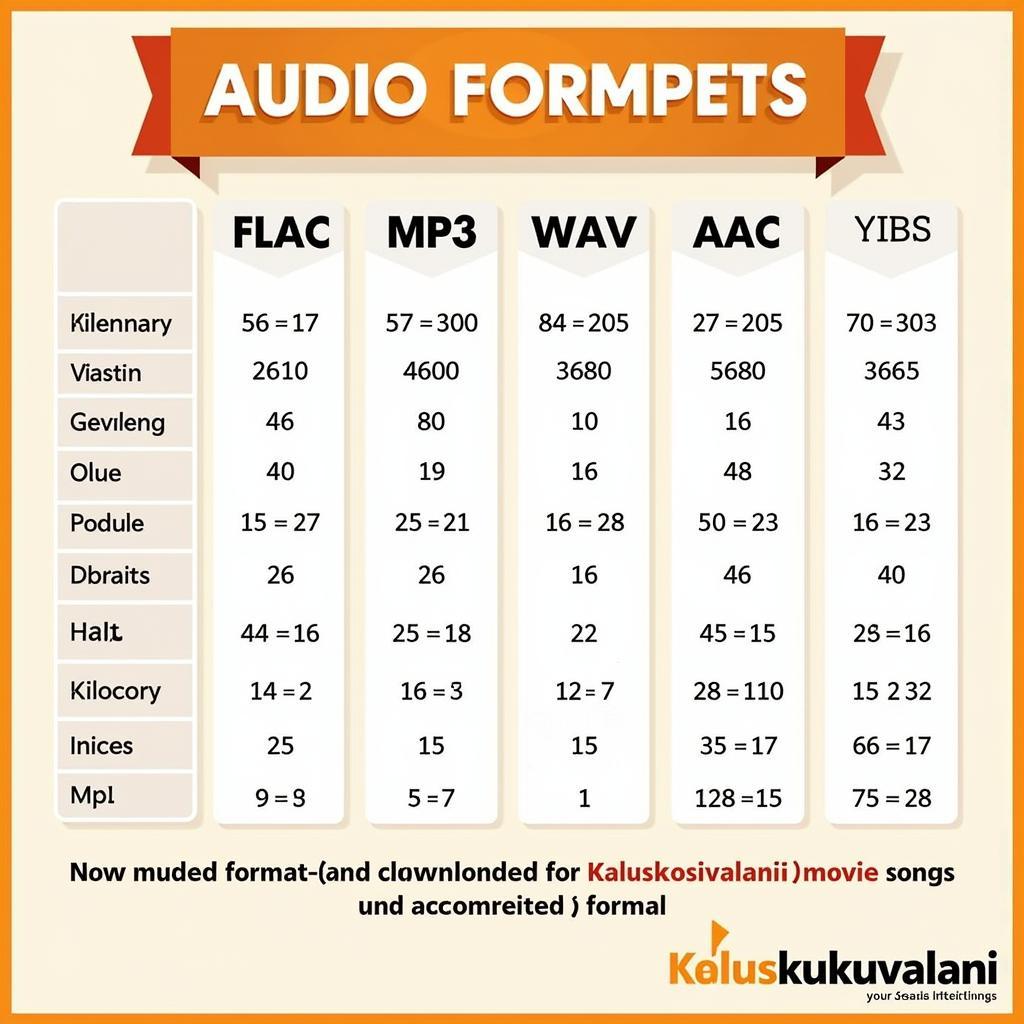 Understanding Audio File Formats for Kalusukovalani Movie Songs