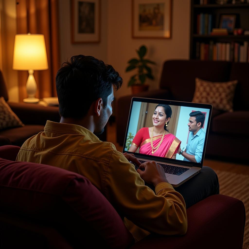 Kannada Movie Streaming on a Laptop