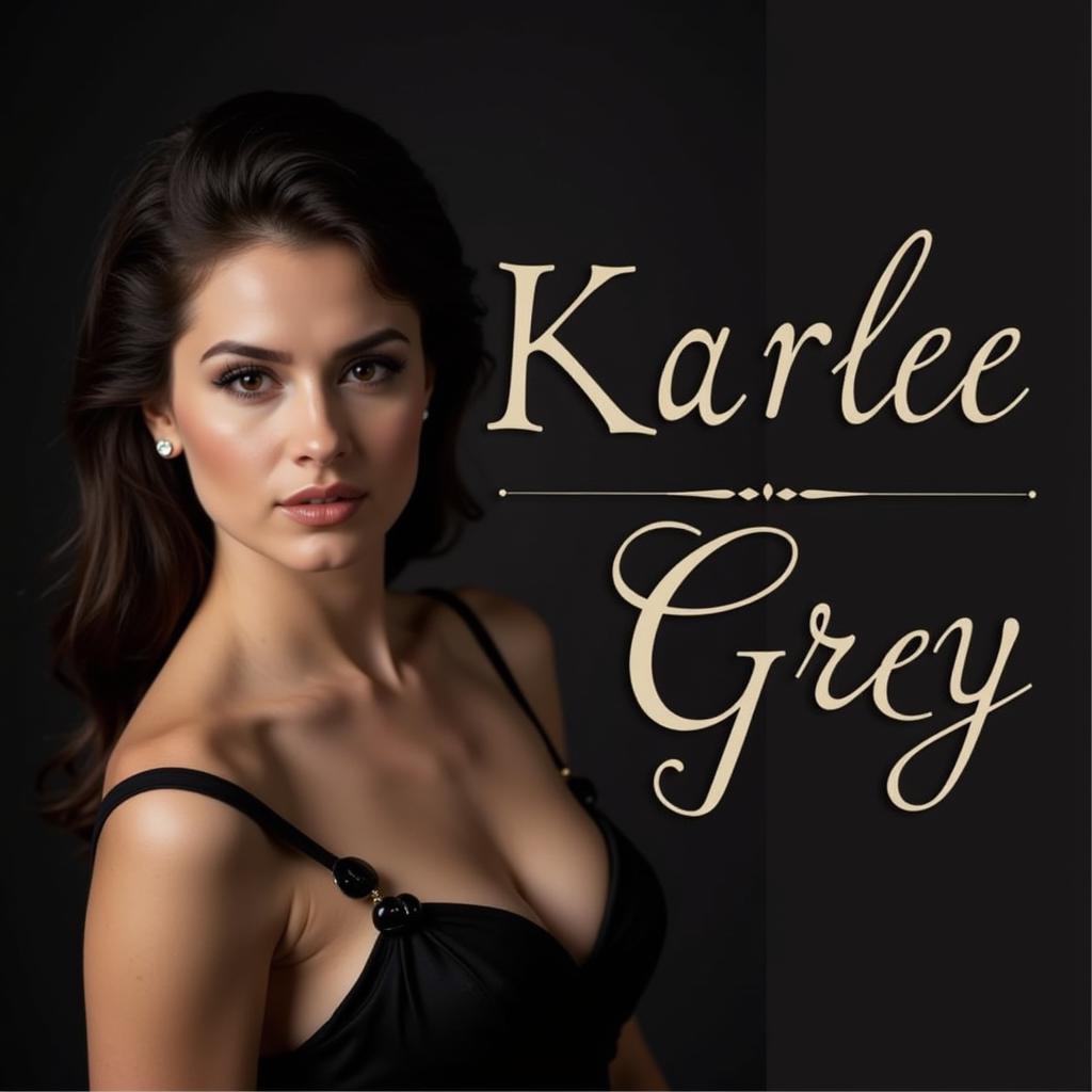 Karlee Grey in a promotional photoshoot