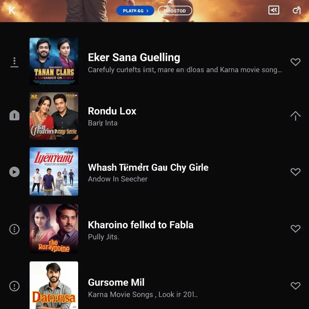 Creating Karna Movie Songs Playlists