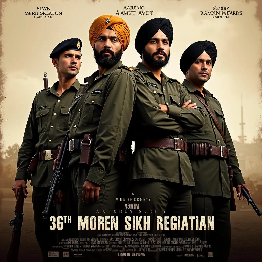 Kesari Movie Poster: Central Figures of the Battle of Saragarhi