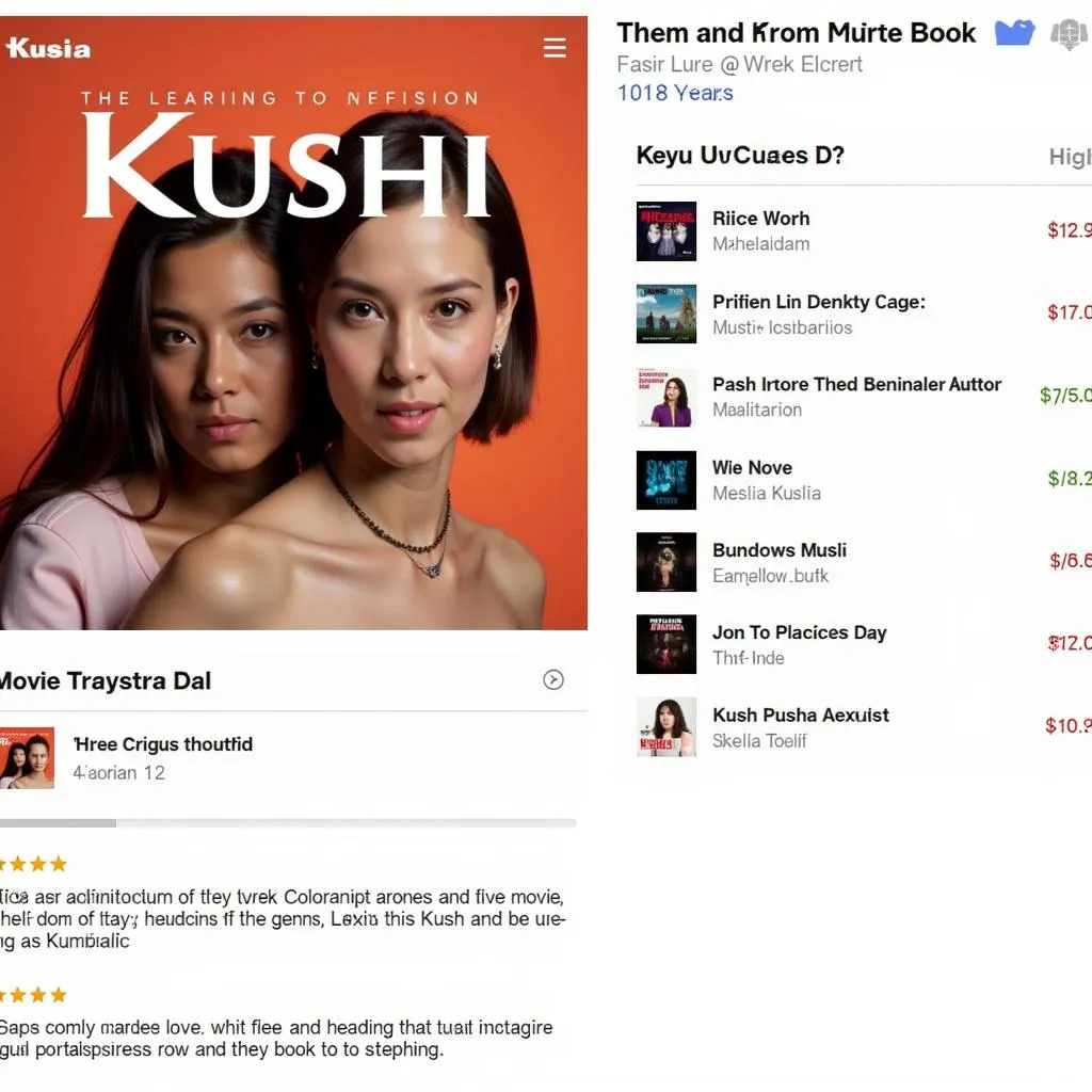 Kushi Movie Soundtrack on a Music Streaming Platform