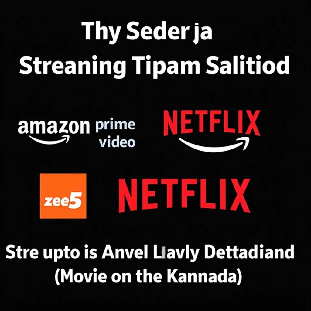 Logos of legal streaming platforms offering Kannada movies