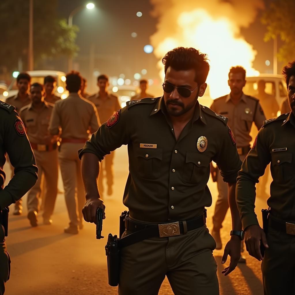 Action Scene from Malabar Police