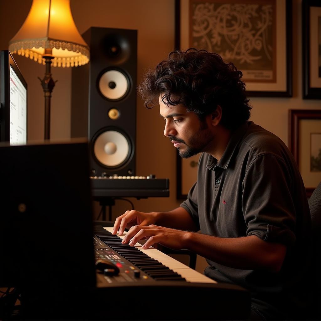 Mani Sharma composing