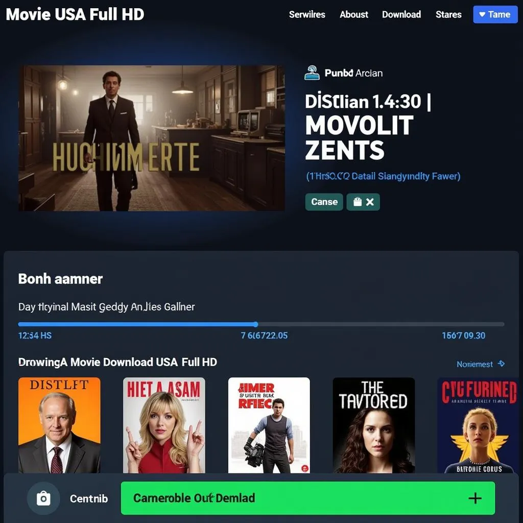 Downloading a movie on Movie USA Full HD