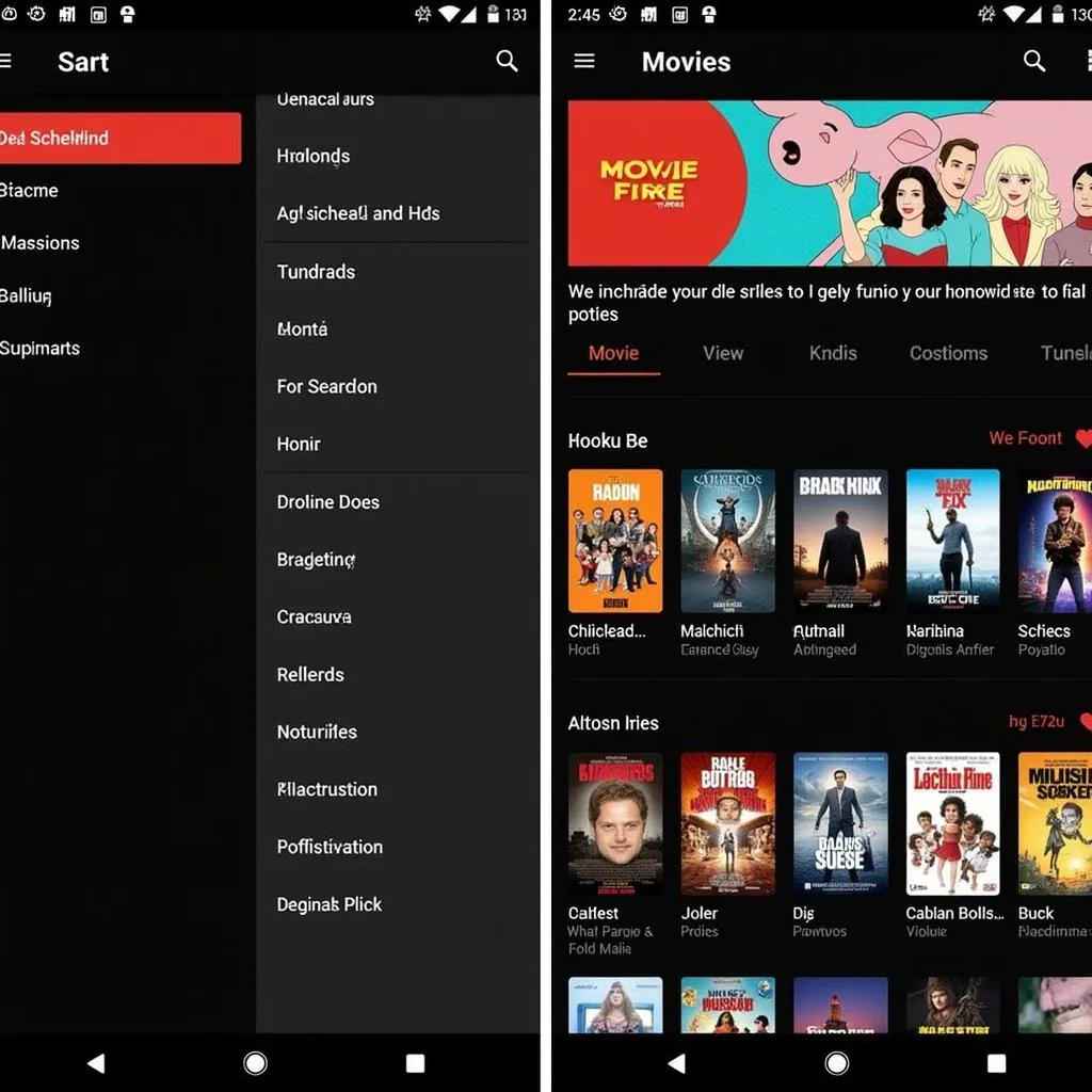 Movie Fire APK User Interface