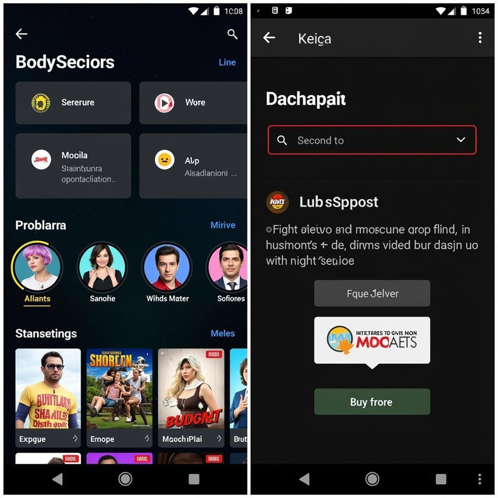 Movie Hub Mod Apk Interface