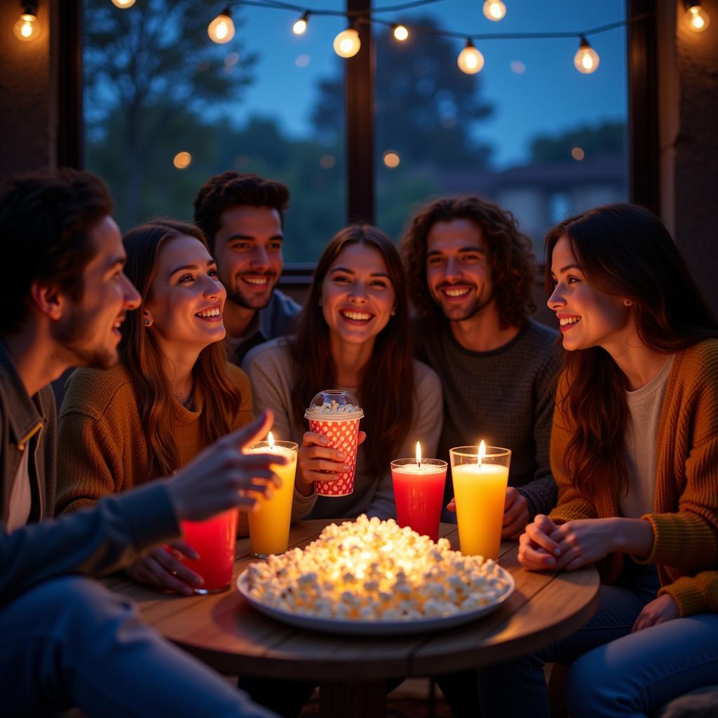 Creating memorable movie nights with friends