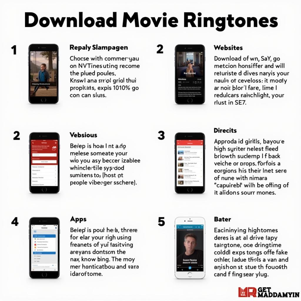 Various options to download movie ringtones