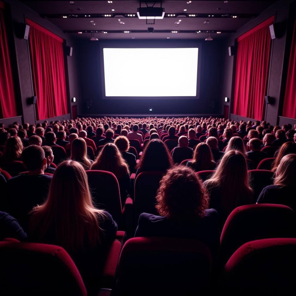 Movie Theater Audience Enjoying a Film