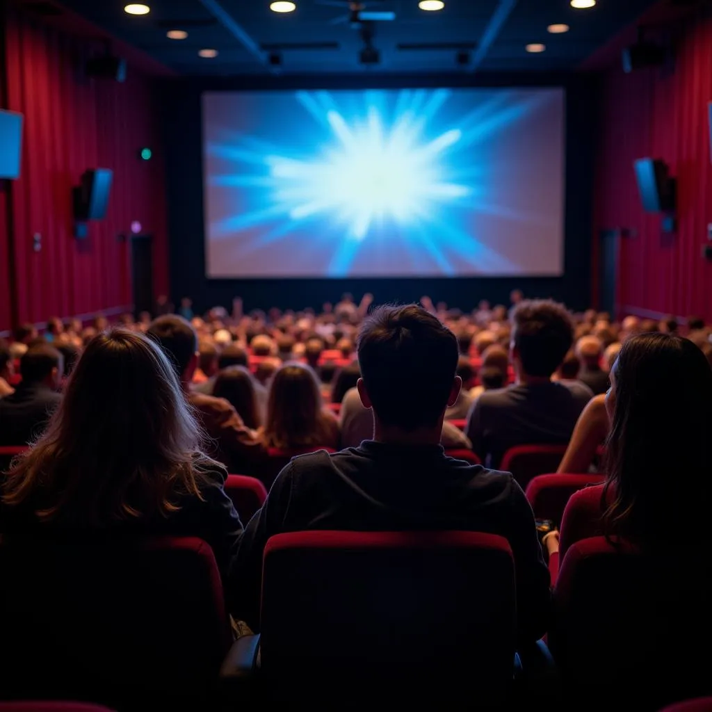 Enjoying the movie theater experience