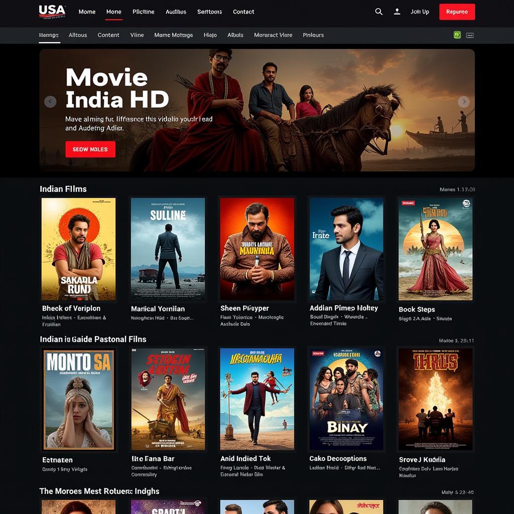 Indian Films Collection on Movie USA Full HD