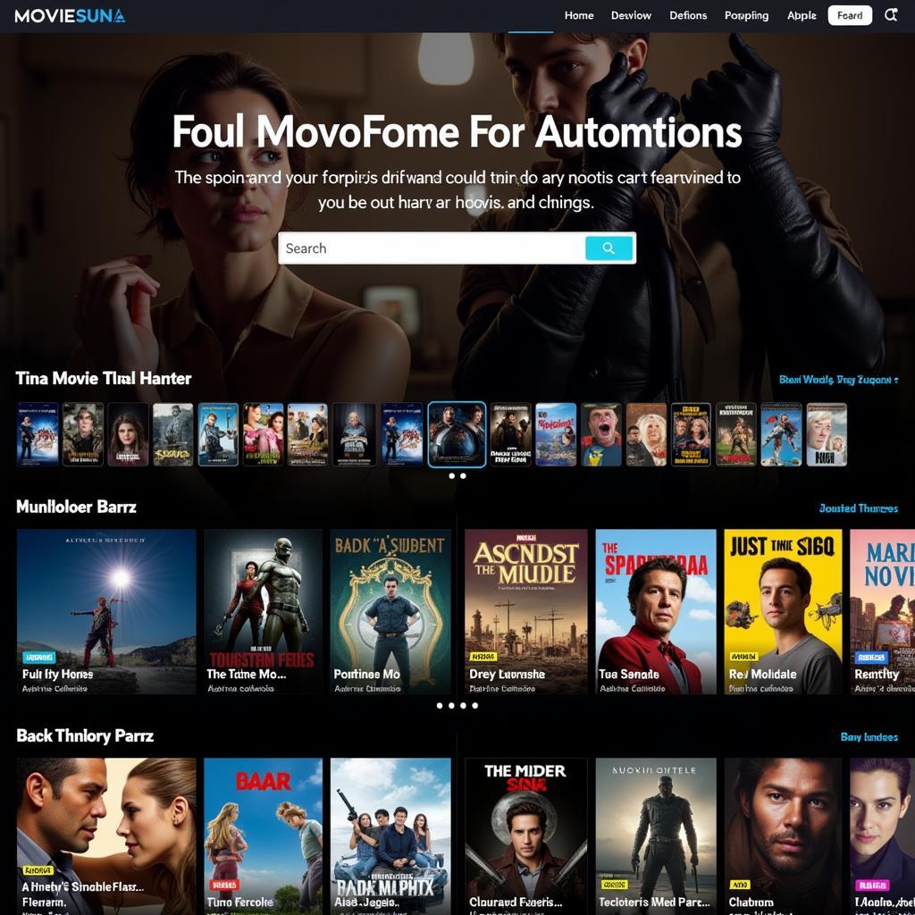 Movie USA Full HD Website Interface