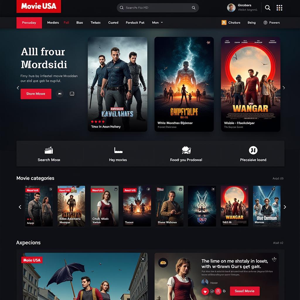 Movie USA Full HD User Interface