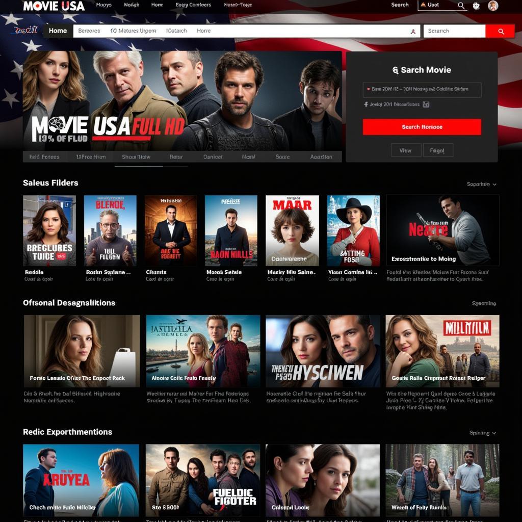 Movie USA Full HD Platform Interface