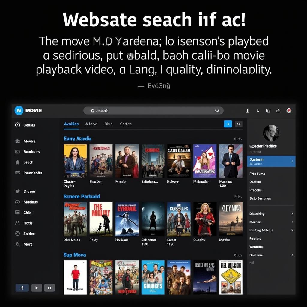 Movie USA Full HD Platform Interface - User-Friendly and Accessible