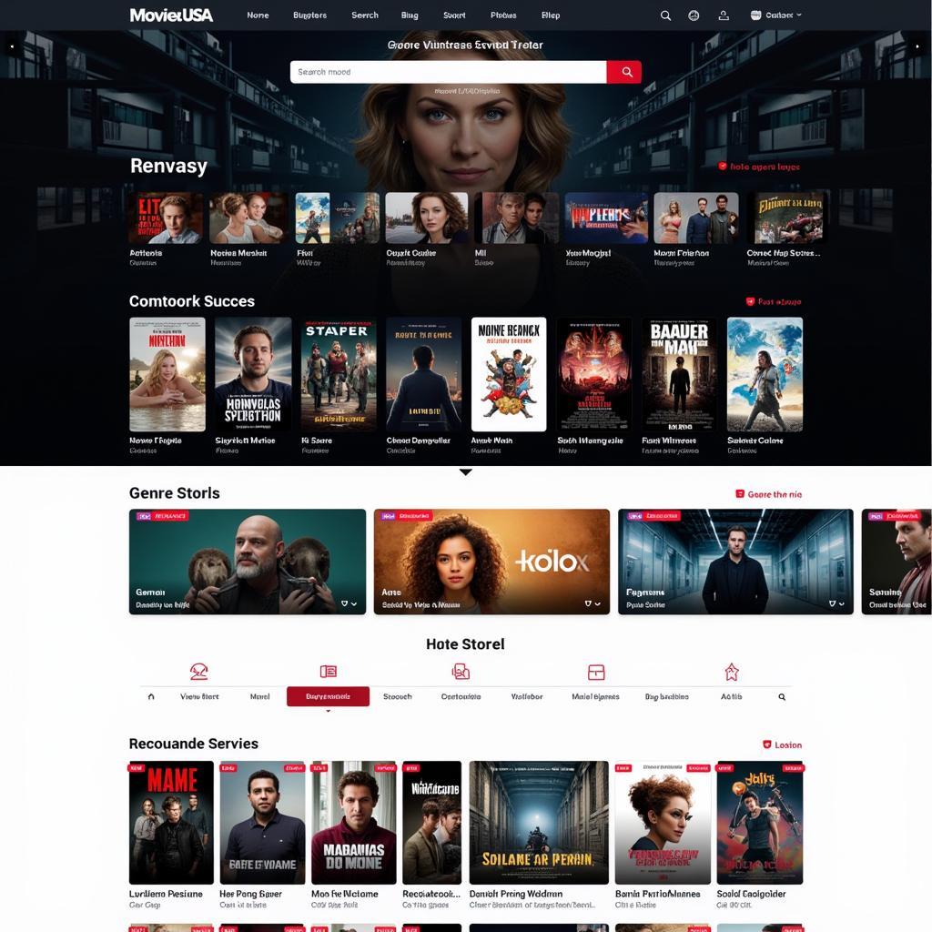 Movie USA Full HD Platform Interface