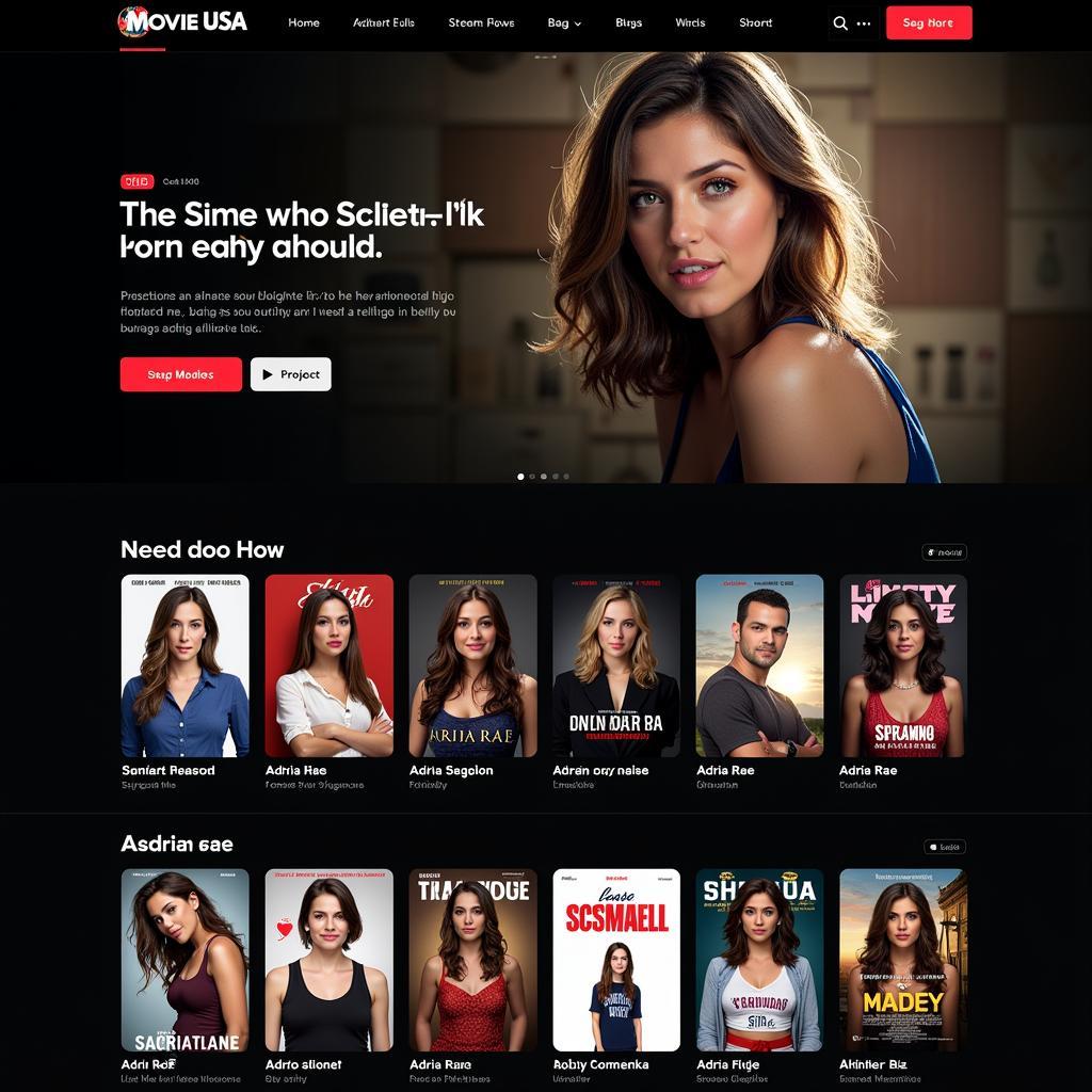 Movie USA Full HD Website Homepage