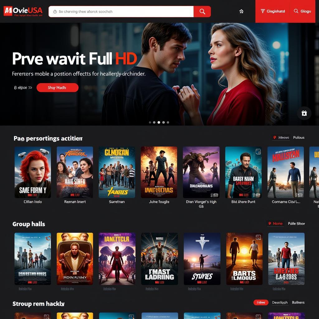 Movie USA Full HD website homepage