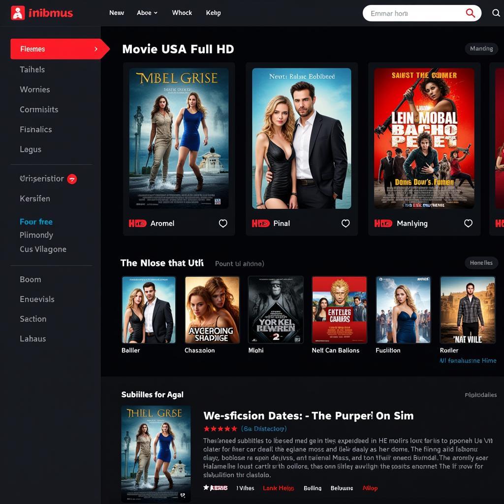 Movie USA Full HD Website Features