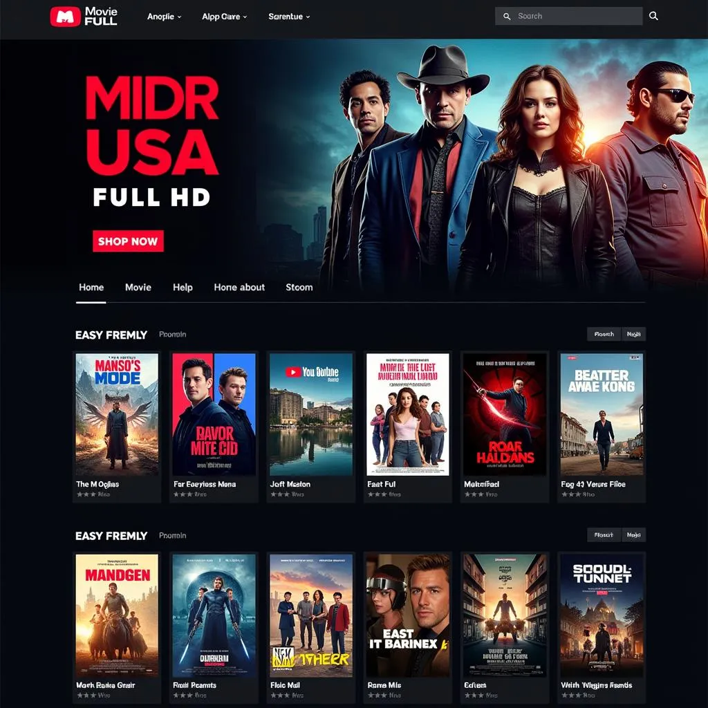 Movie USA Full HD Website Homepage