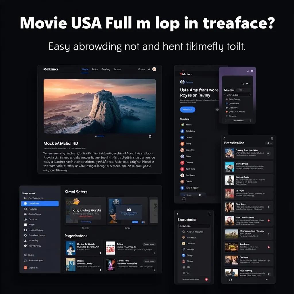 User-Friendly Interface of Movie USA Full HD