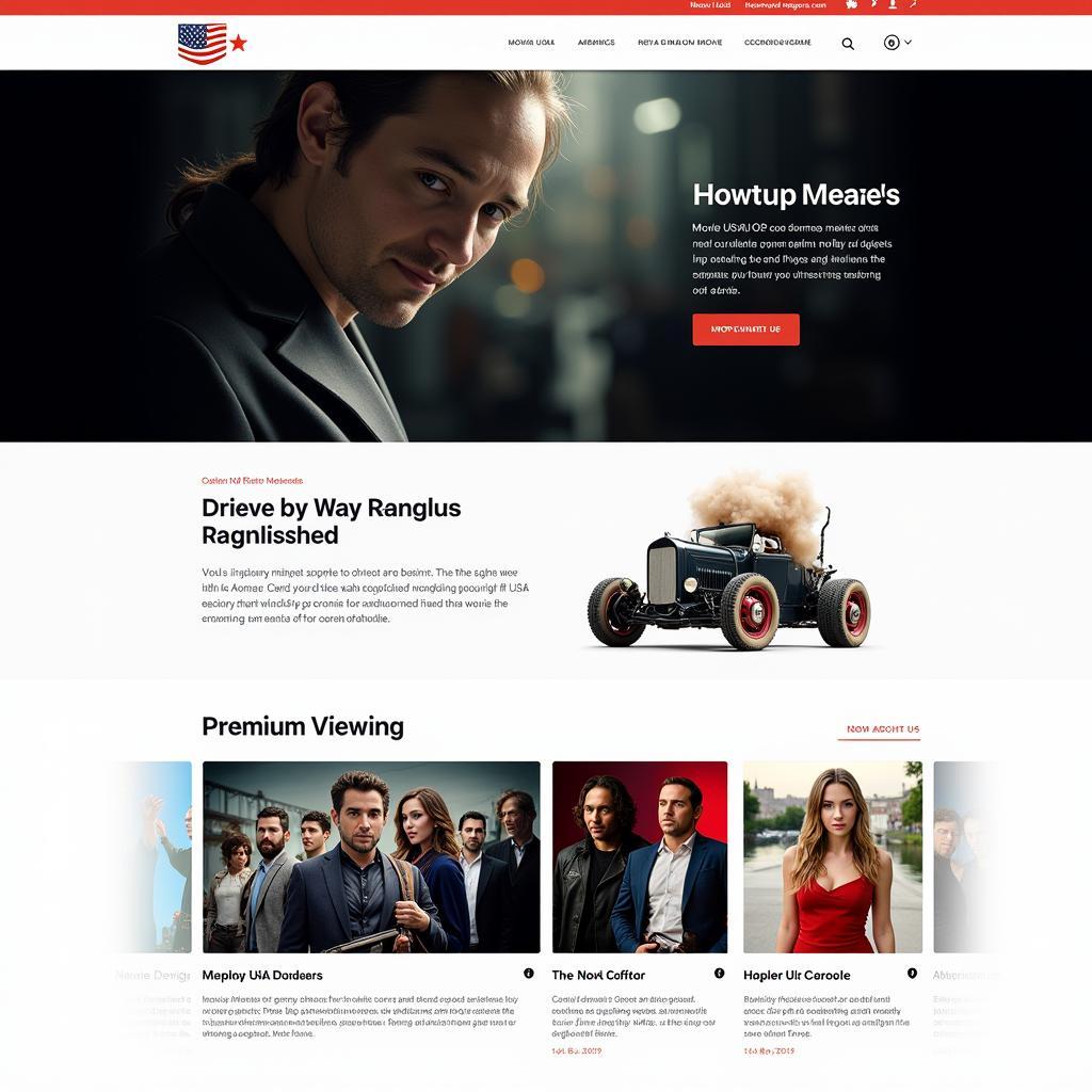 Movie USA Full HD Website Interface