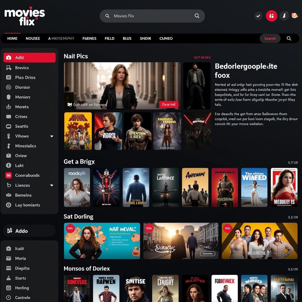 MoviesFlix Homepage