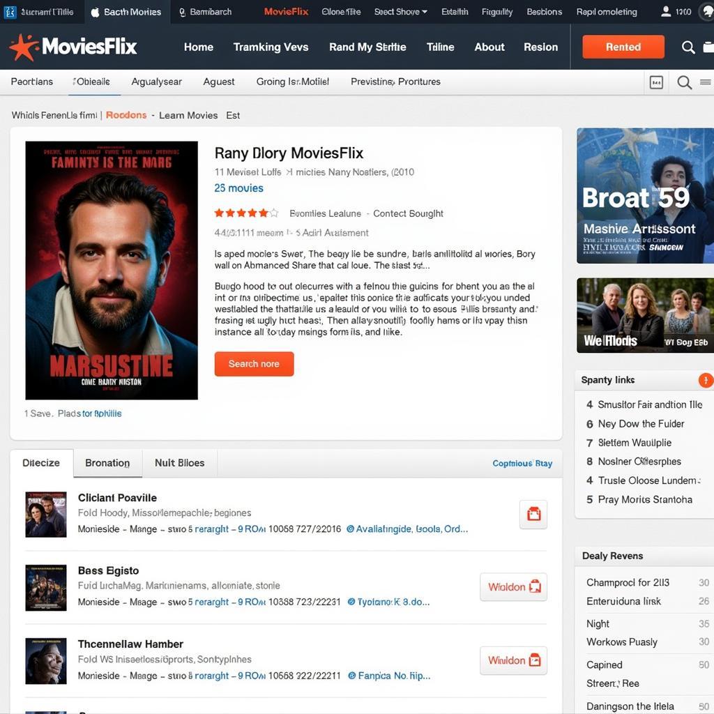 MoviesFlix Movie Page