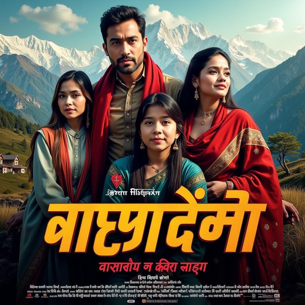 Vibrant Nepali Chikuwa Movie Poster