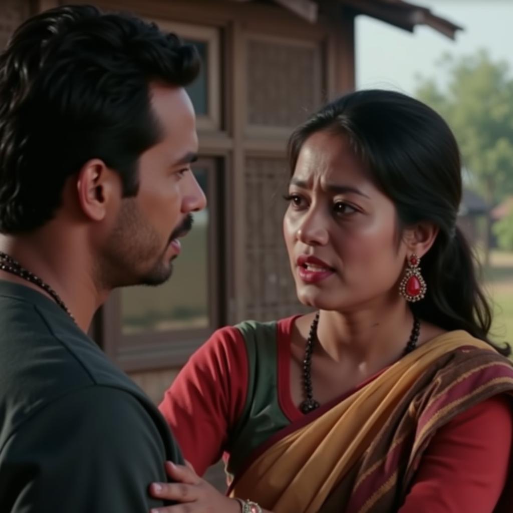 Emotional Scene from a Nepali Chikuwa Movie