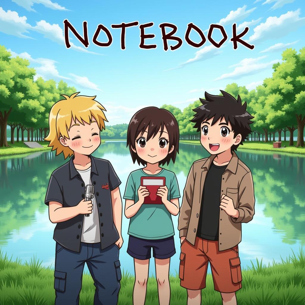 Movie poster for Notebook featuring the main characters