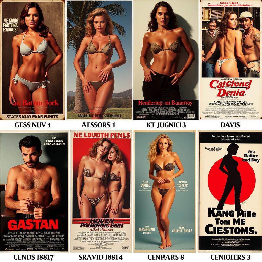 Examples of Censored Nude Movie Posters