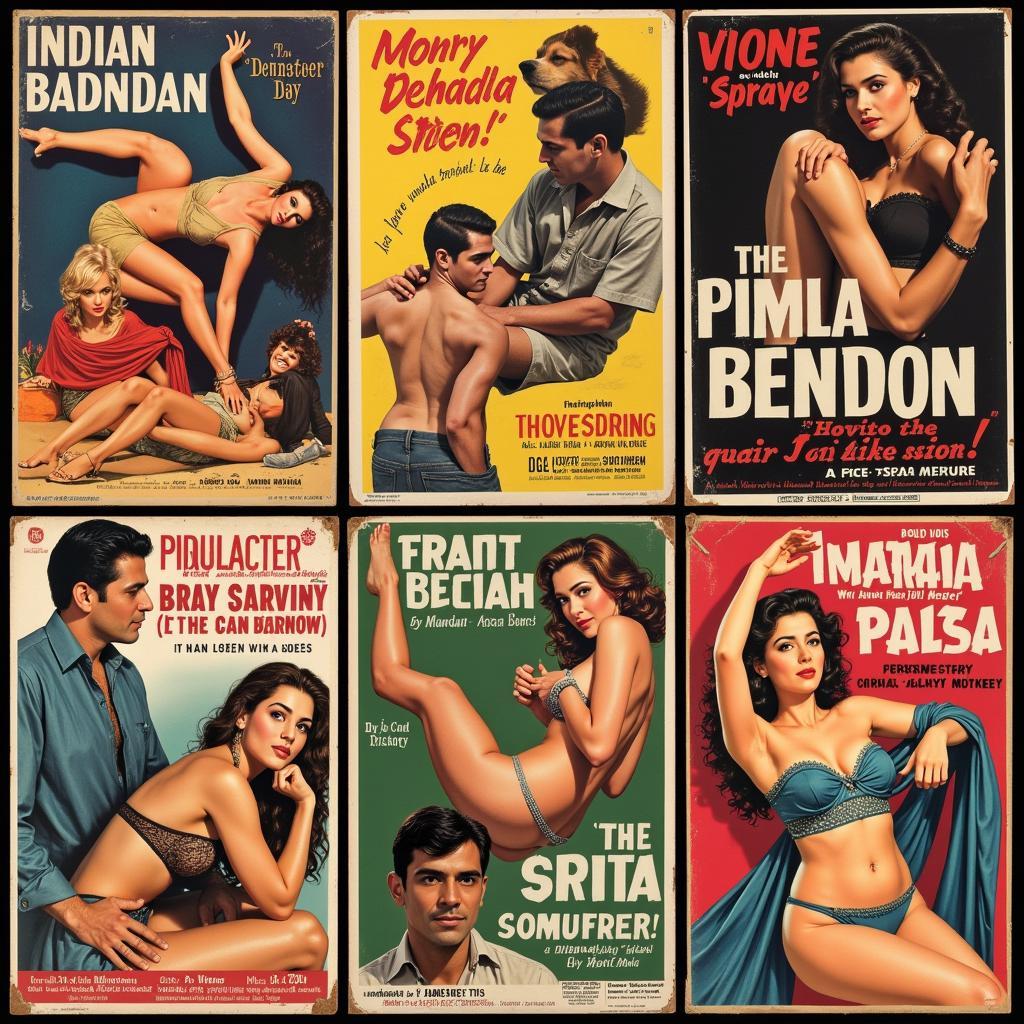 Vintage Indian Adult Movie Posters