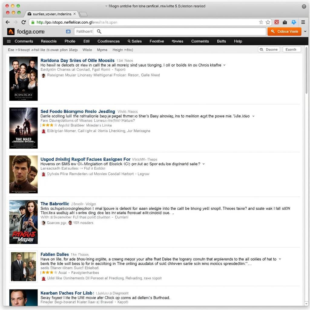 Active online forum for movie discussions