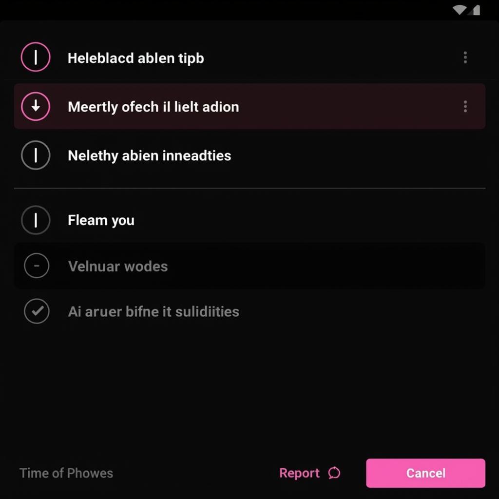 Screenshot of a Streaming Platform with Content Warning Options