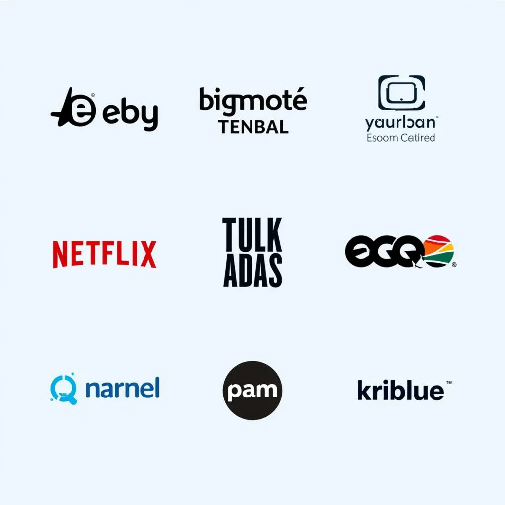 Popular Streaming Services: Logos of services like Netflix, Amazon Prime Video, and Hulu.