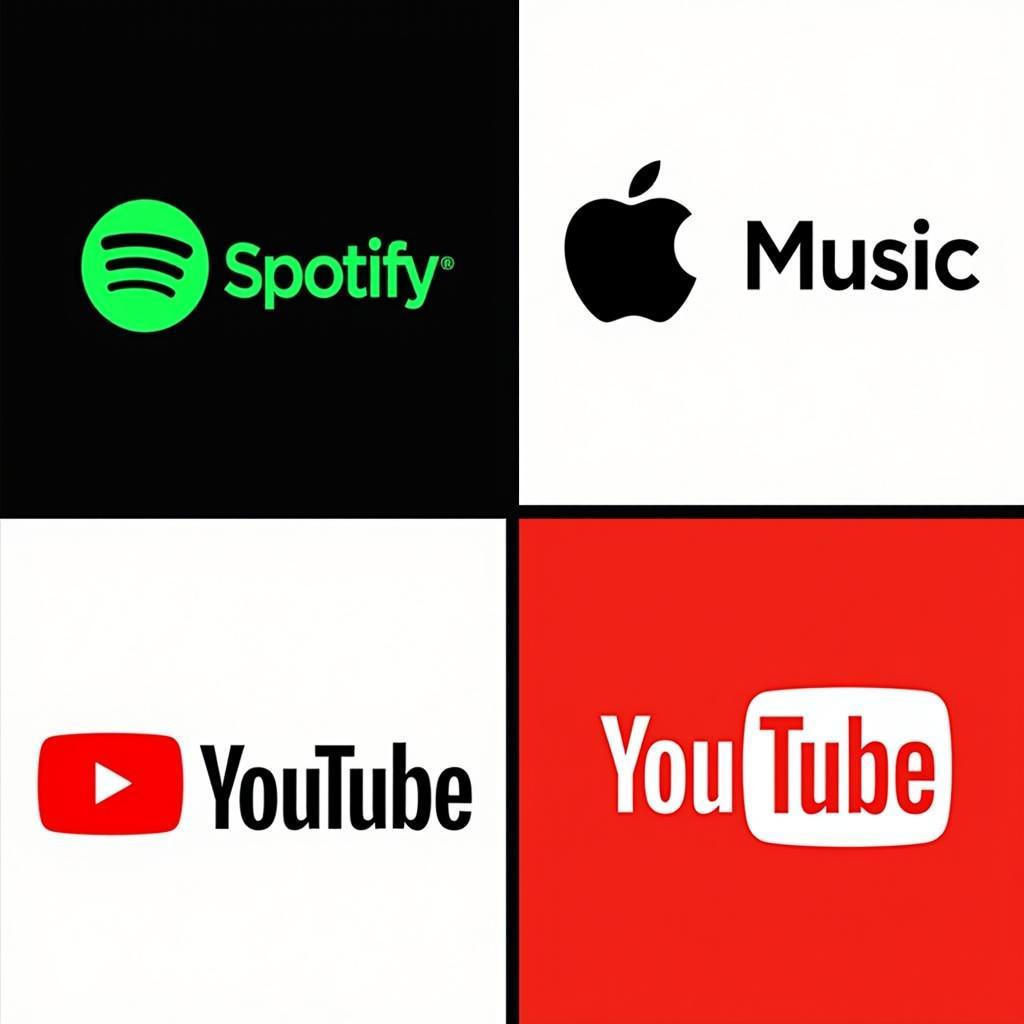 Streaming platforms logos