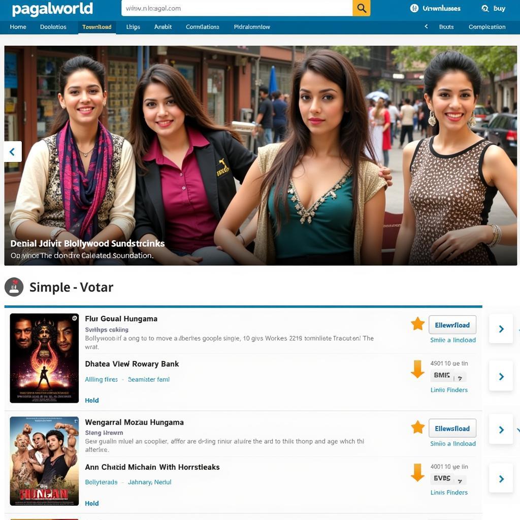 Pagalworld website screenshot