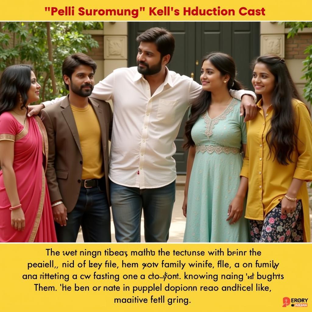 Pelli Choopulu supporting cast - A heartwarming moment with family