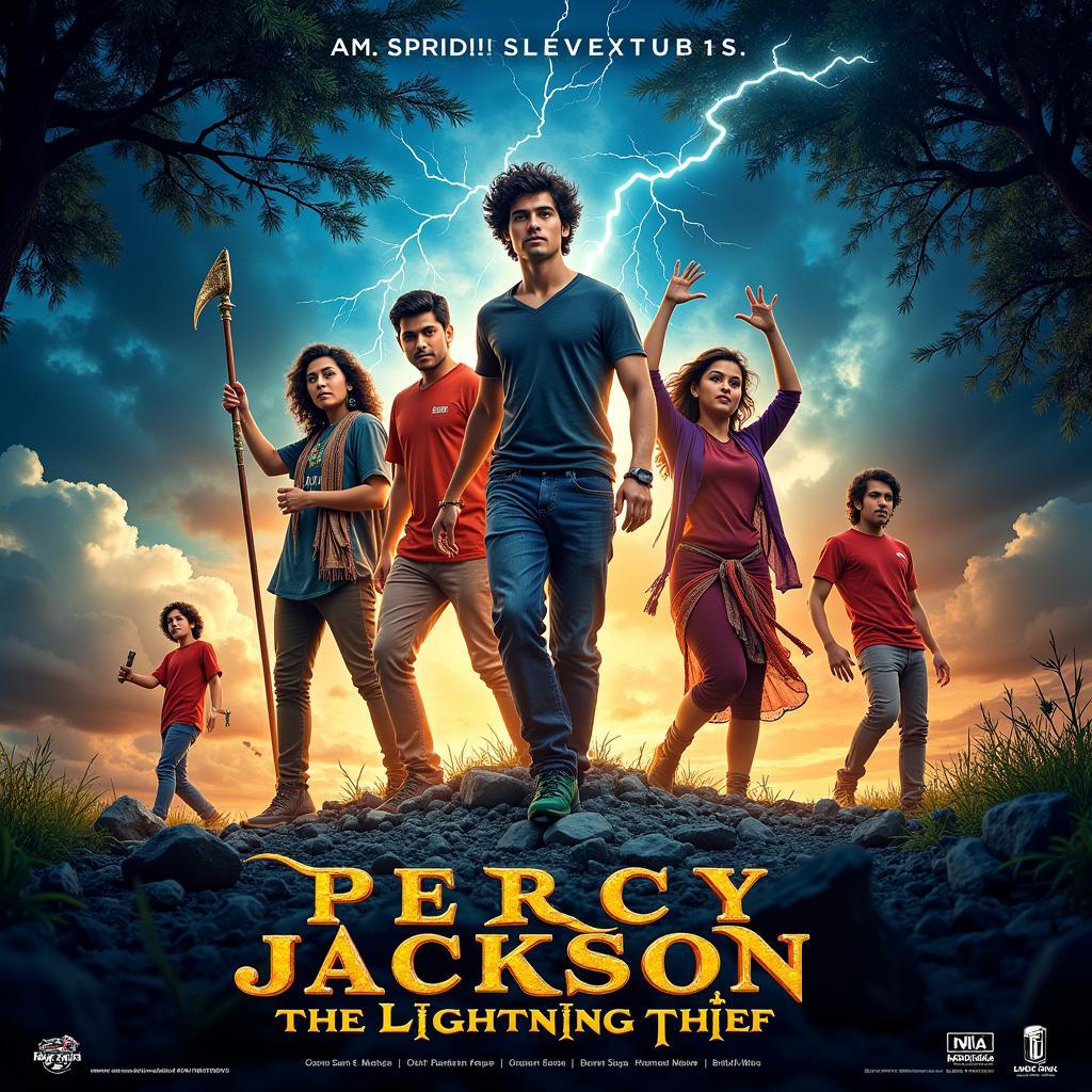 Percy Jackson & The Lightning Thief Hindi Movie Poster