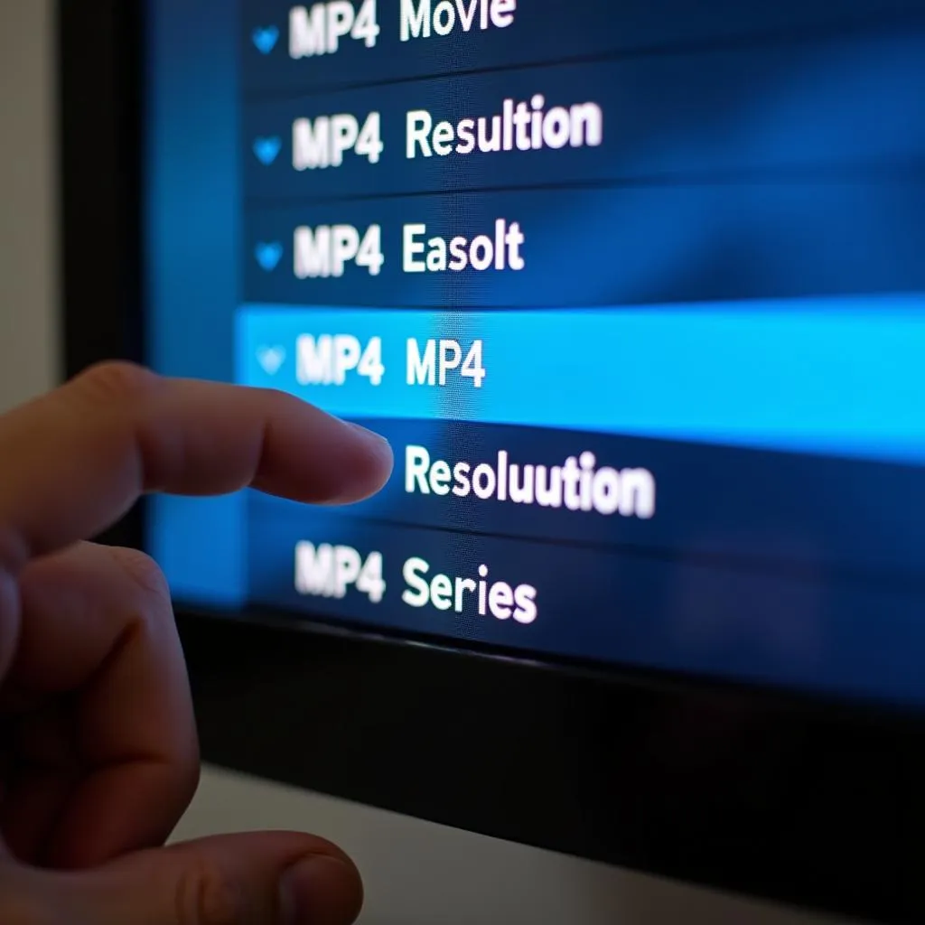 Selecting MP4 Movie Download Options