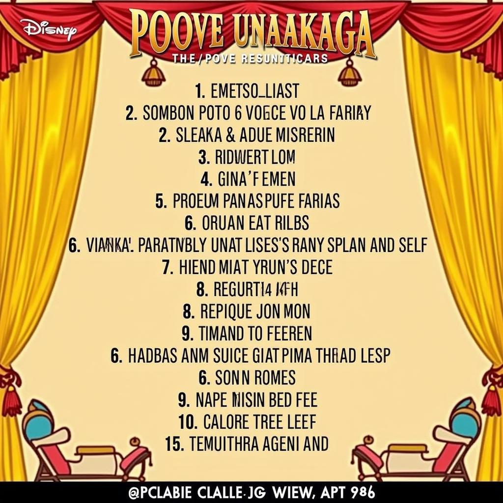 A list of songs from the movie Poove Unakkaga