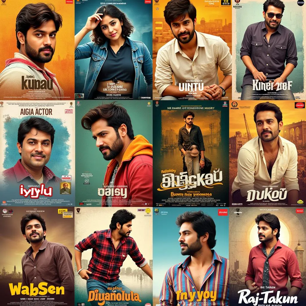 Collage of Raj Tarun movie posters