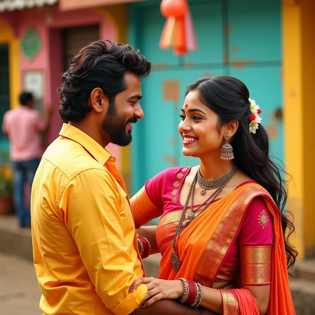 Sivakarthikeyan and Keerthy Suresh in a still from Rajini Murugan