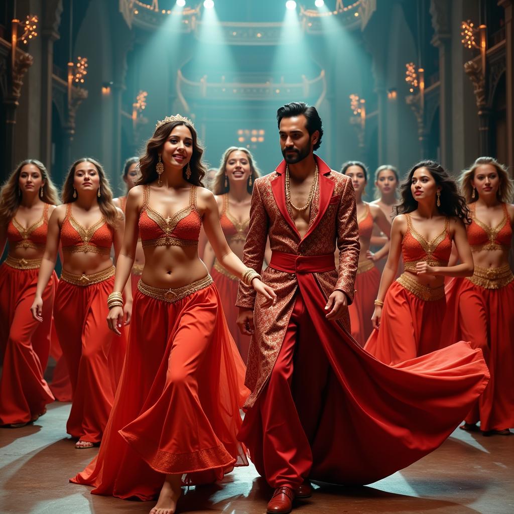 A vibrant dance sequence from the film