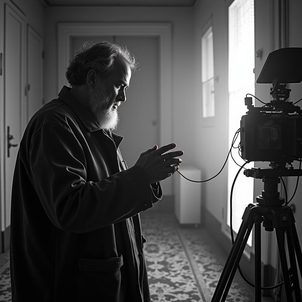 Ritwik Ghatak directing