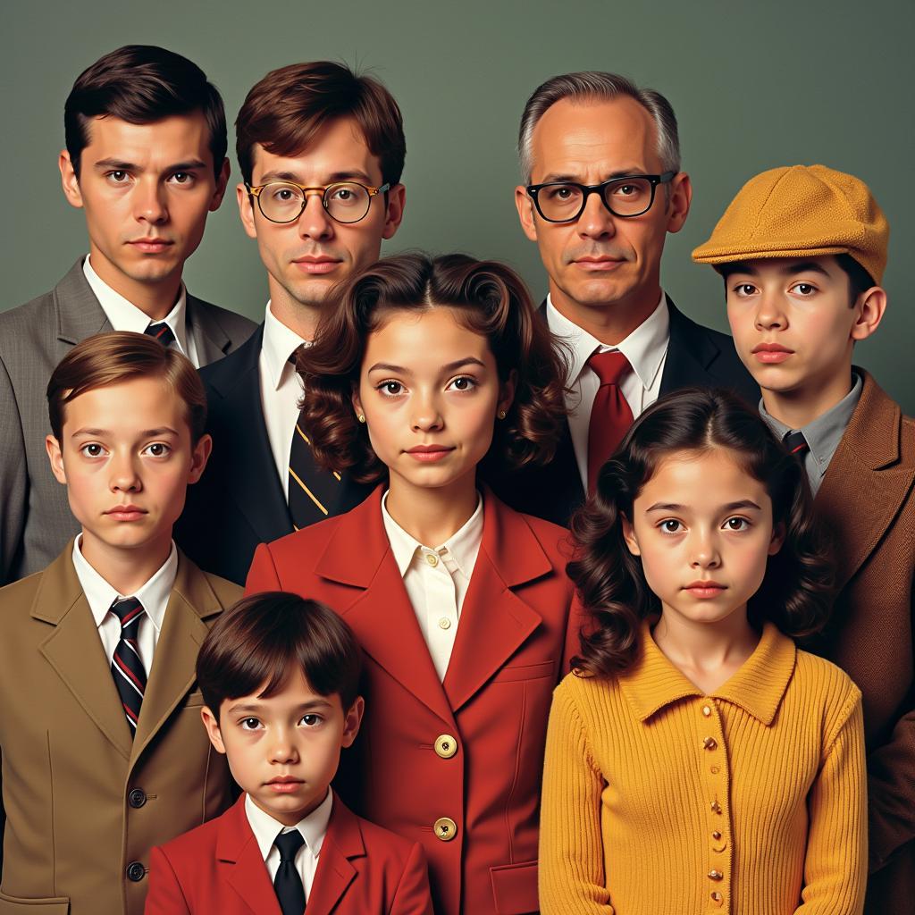 The Royal Tenenbaums family portrait